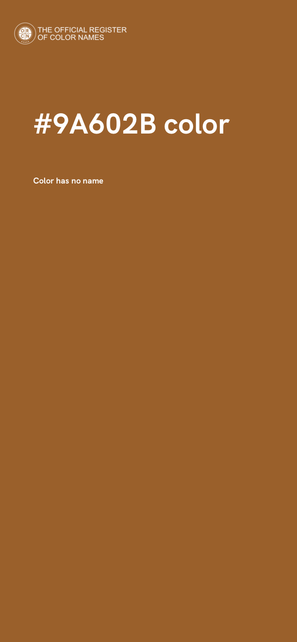 #9A602B color image
