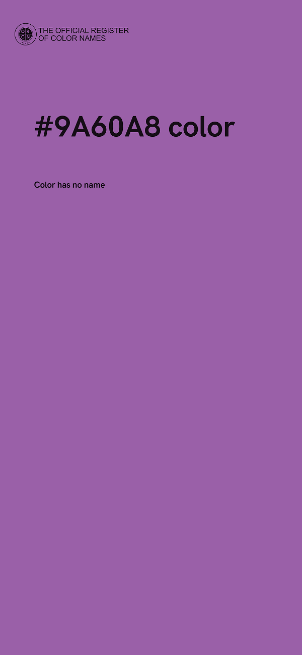 #9A60A8 color image