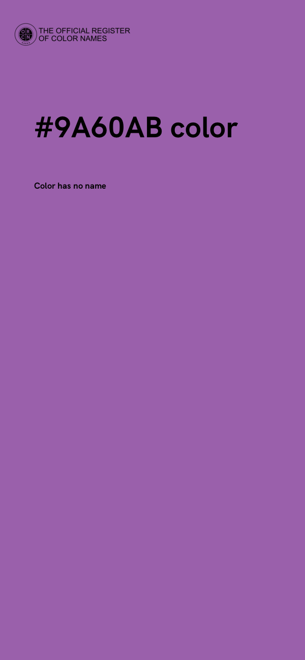 #9A60AB color image