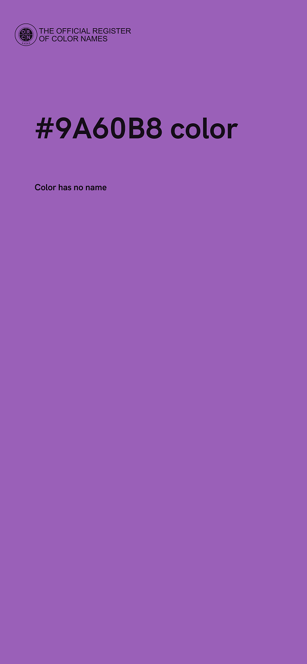 #9A60B8 color image