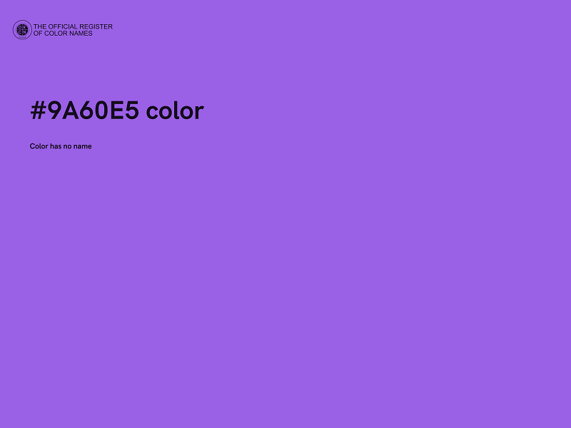 #9A60E5 color image