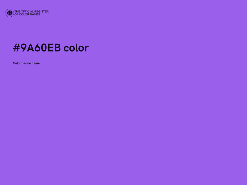 #9A60EB color image