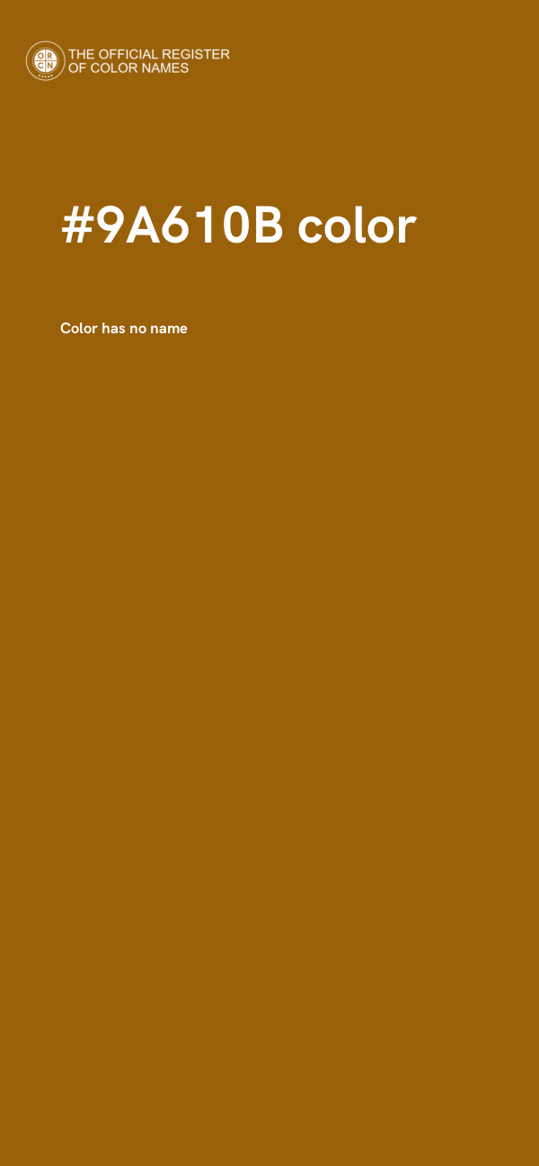 #9A610B color image