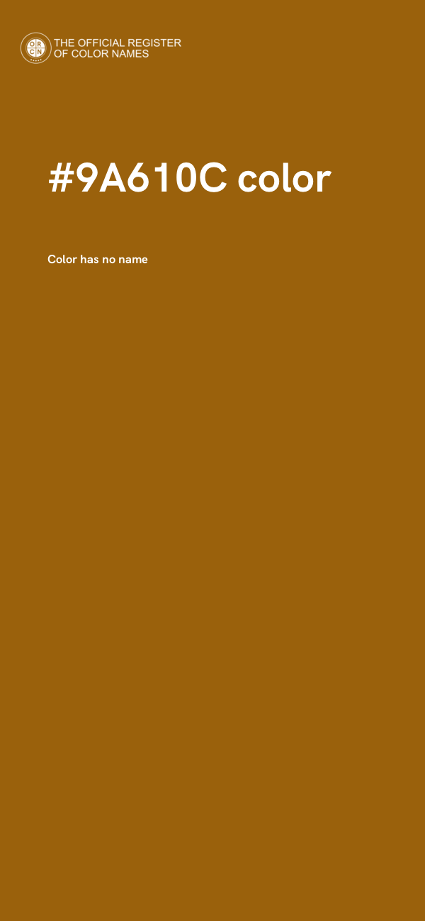 #9A610C color image