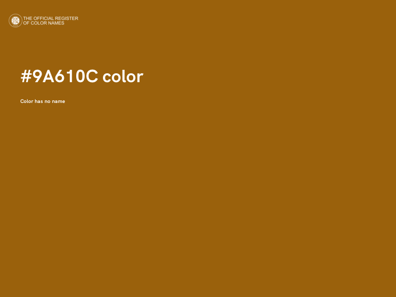 #9A610C color image