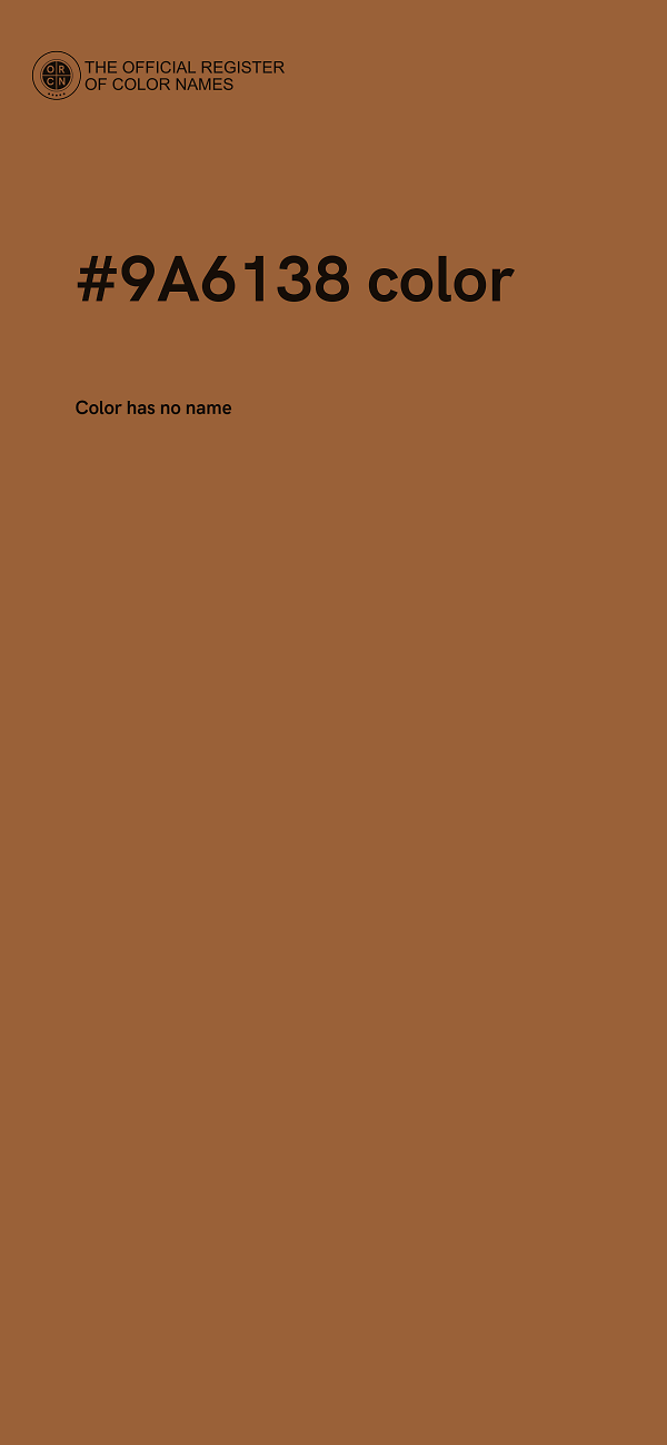 #9A6138 color image