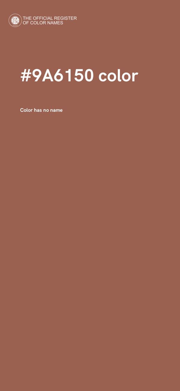 #9A6150 color image