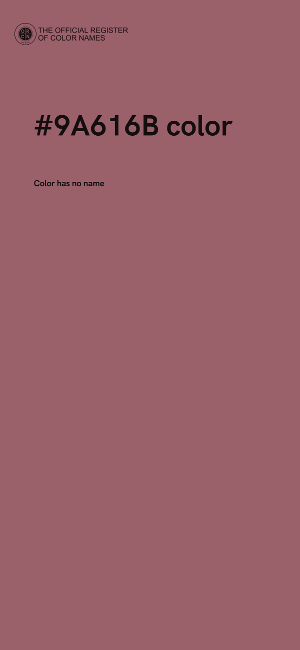 #9A616B color image