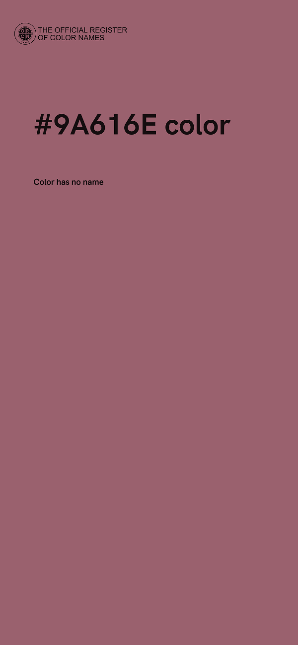 #9A616E color image