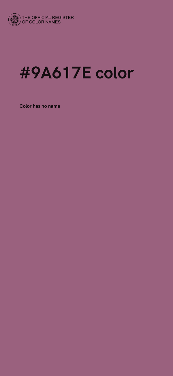#9A617E color image