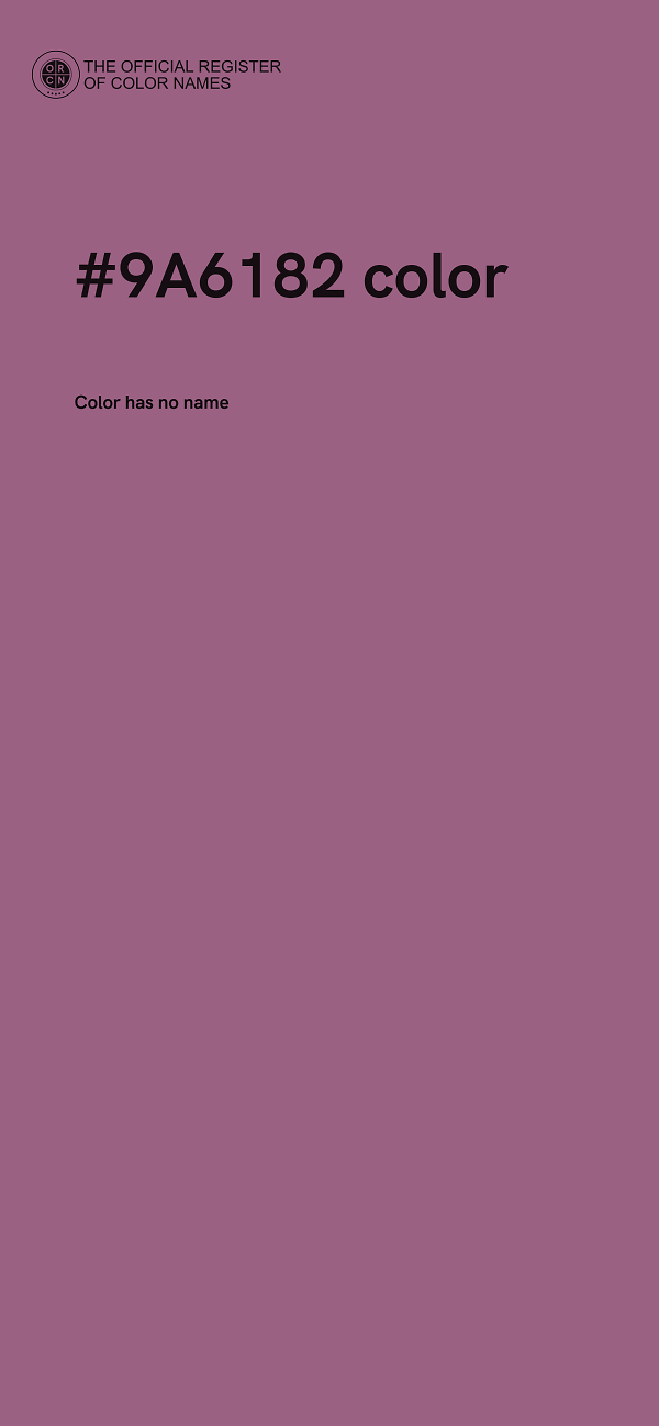#9A6182 color image