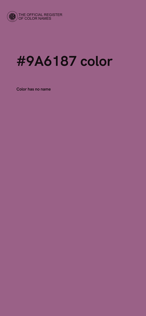 #9A6187 color image