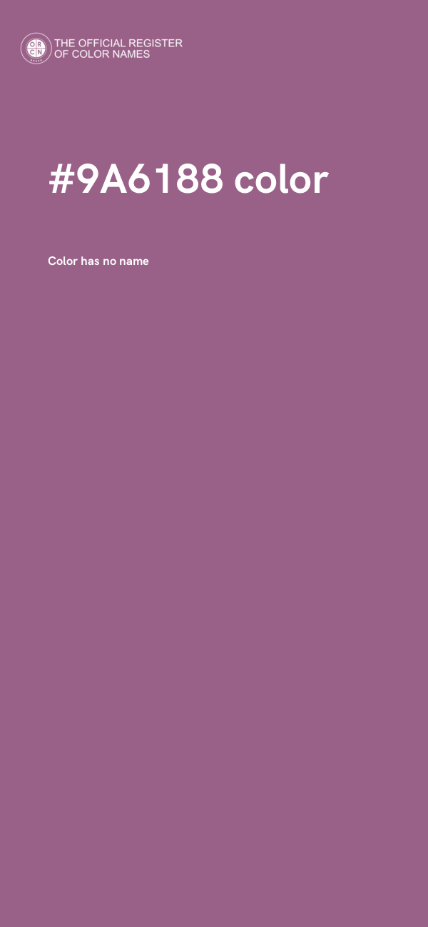 #9A6188 color image