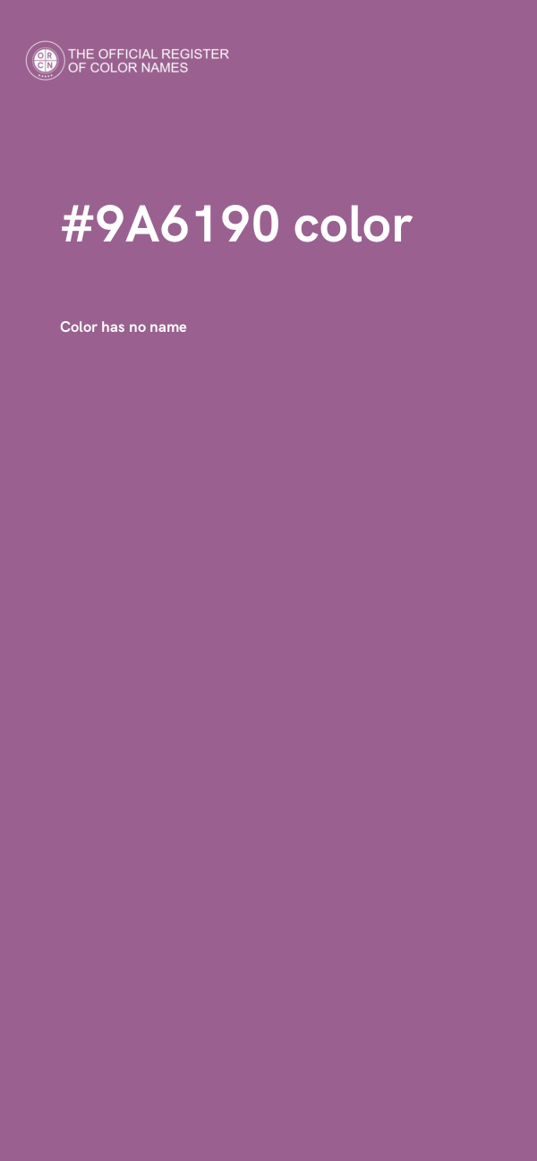 #9A6190 color image