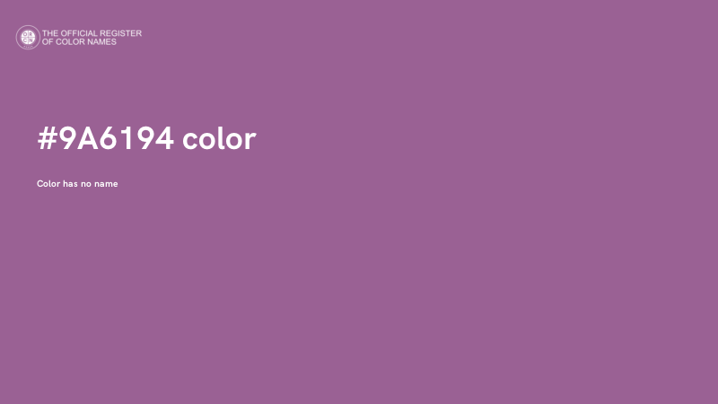 #9A6194 color image