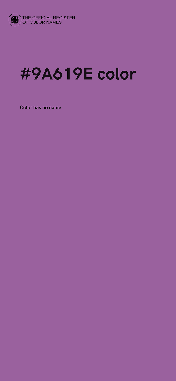 #9A619E color image