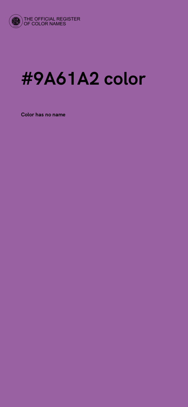 #9A61A2 color image