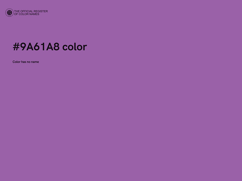 #9A61A8 color image