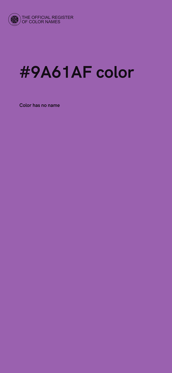 #9A61AF color image