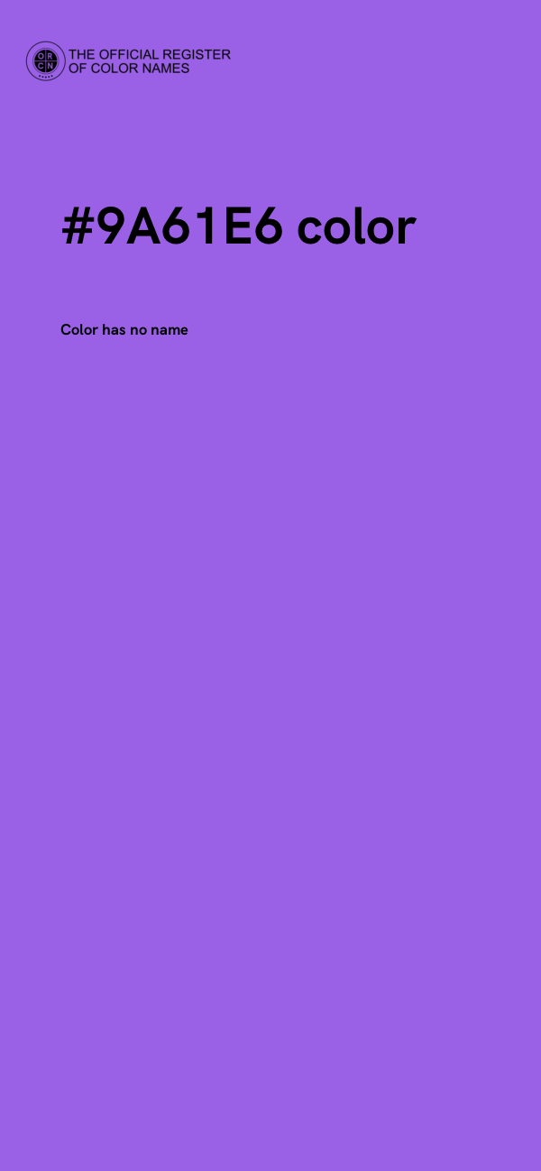 #9A61E6 color image
