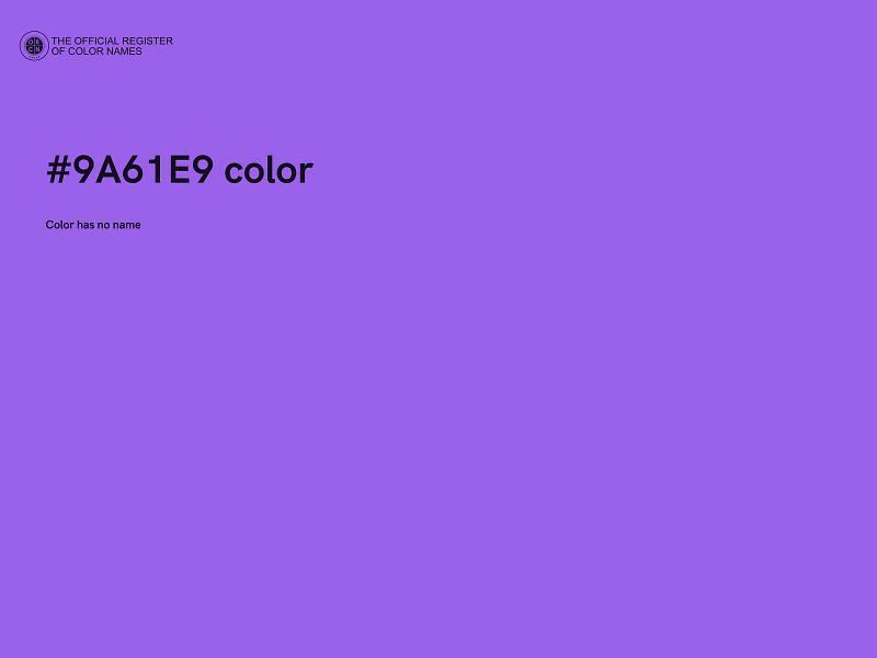 #9A61E9 color image