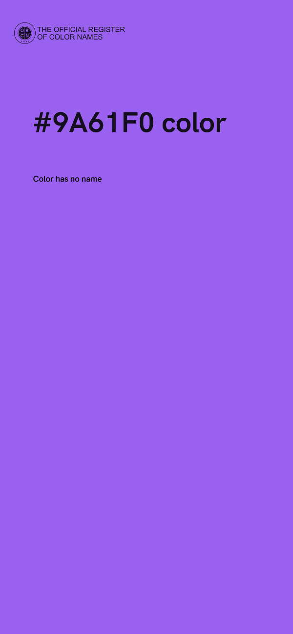 #9A61F0 color image