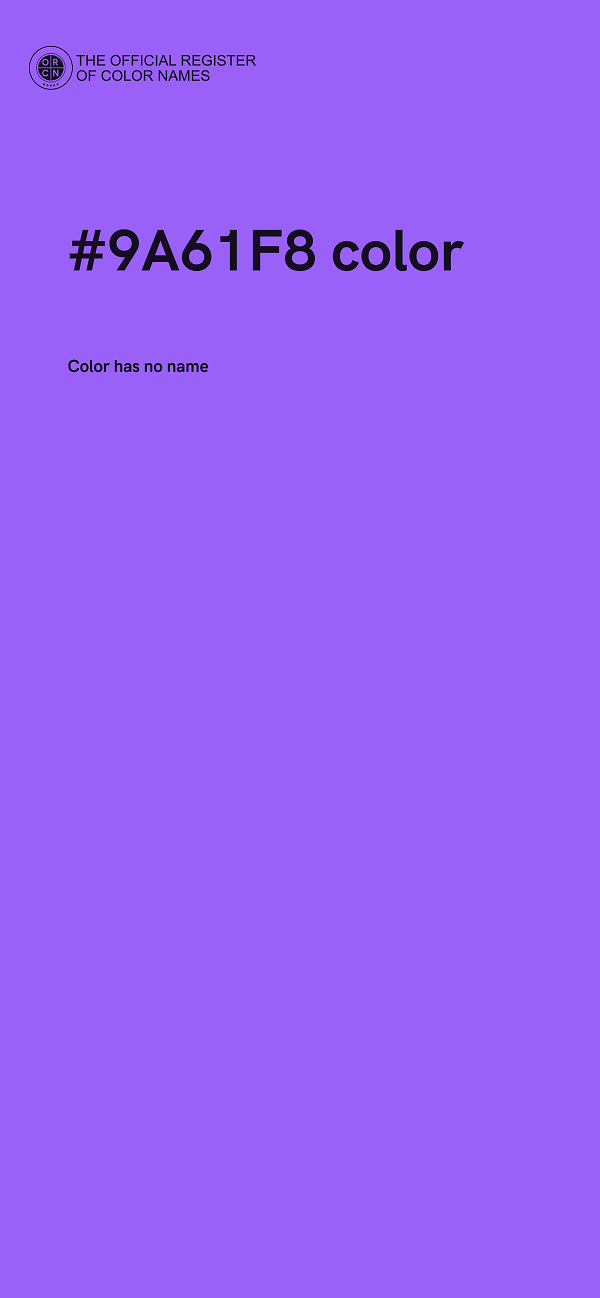 #9A61F8 color image