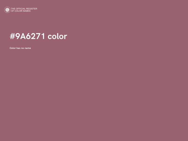 #9A6271 color image