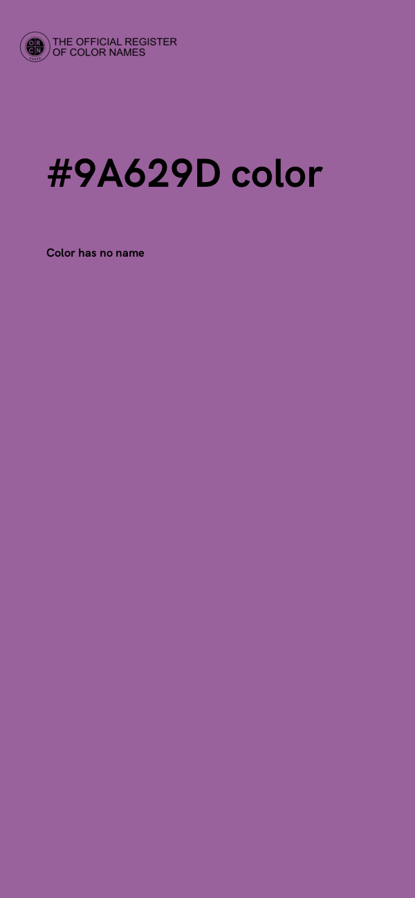 #9A629D color image