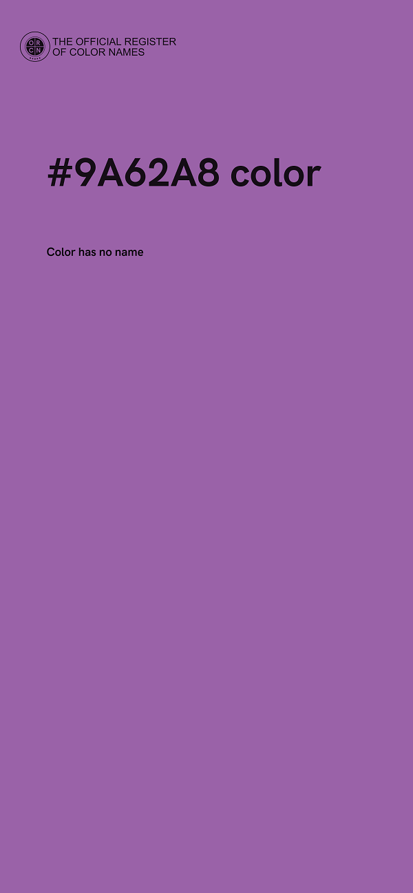 #9A62A8 color image