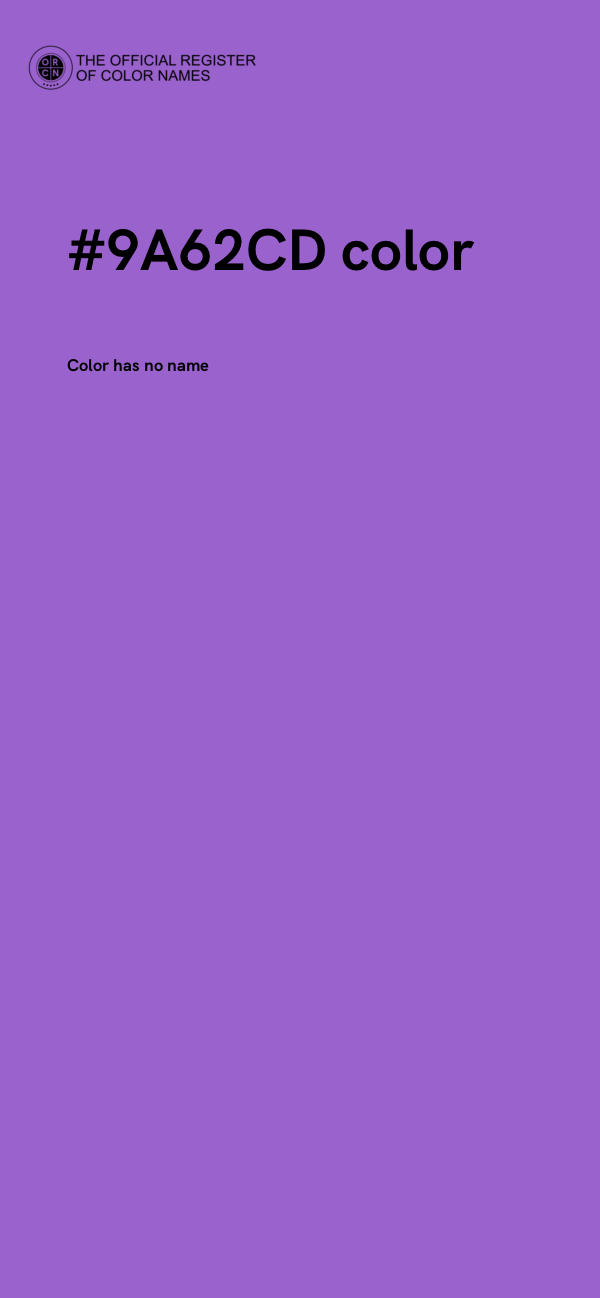 #9A62CD color image