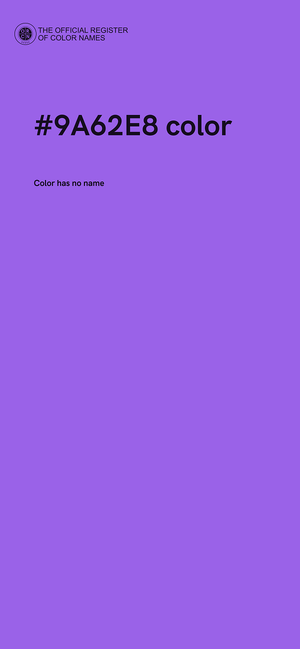 #9A62E8 color image