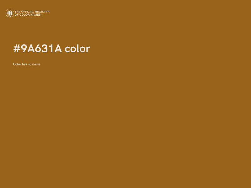 #9A631A color image