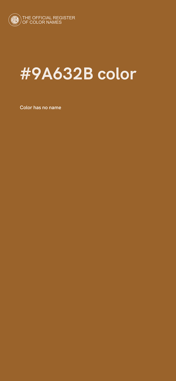 #9A632B color image