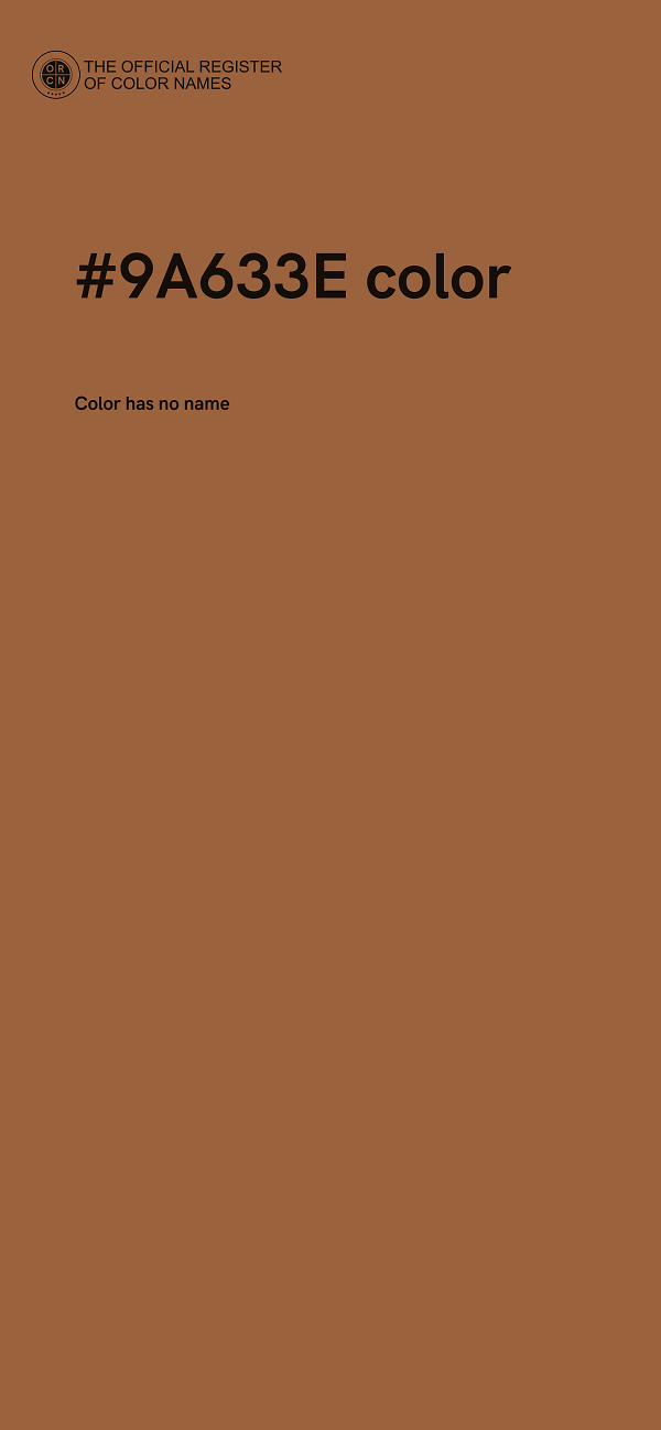 #9A633E color image