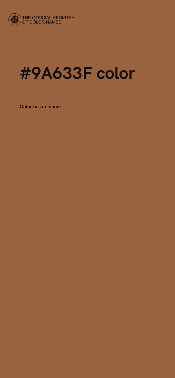 #9A633F color image