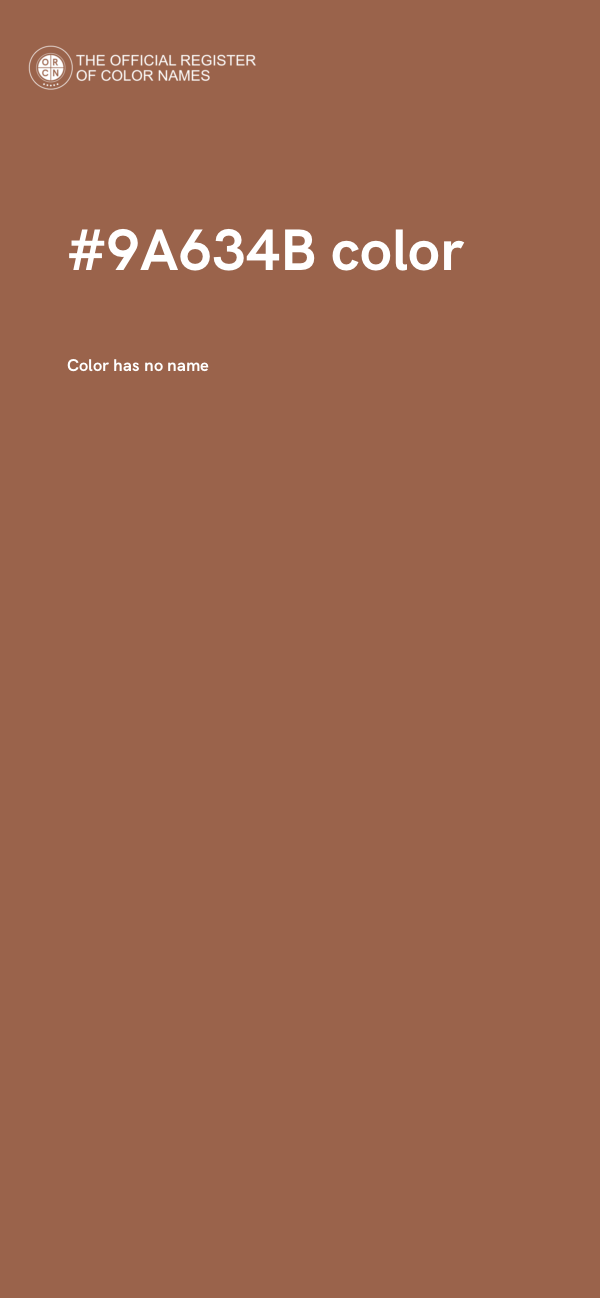 #9A634B color image