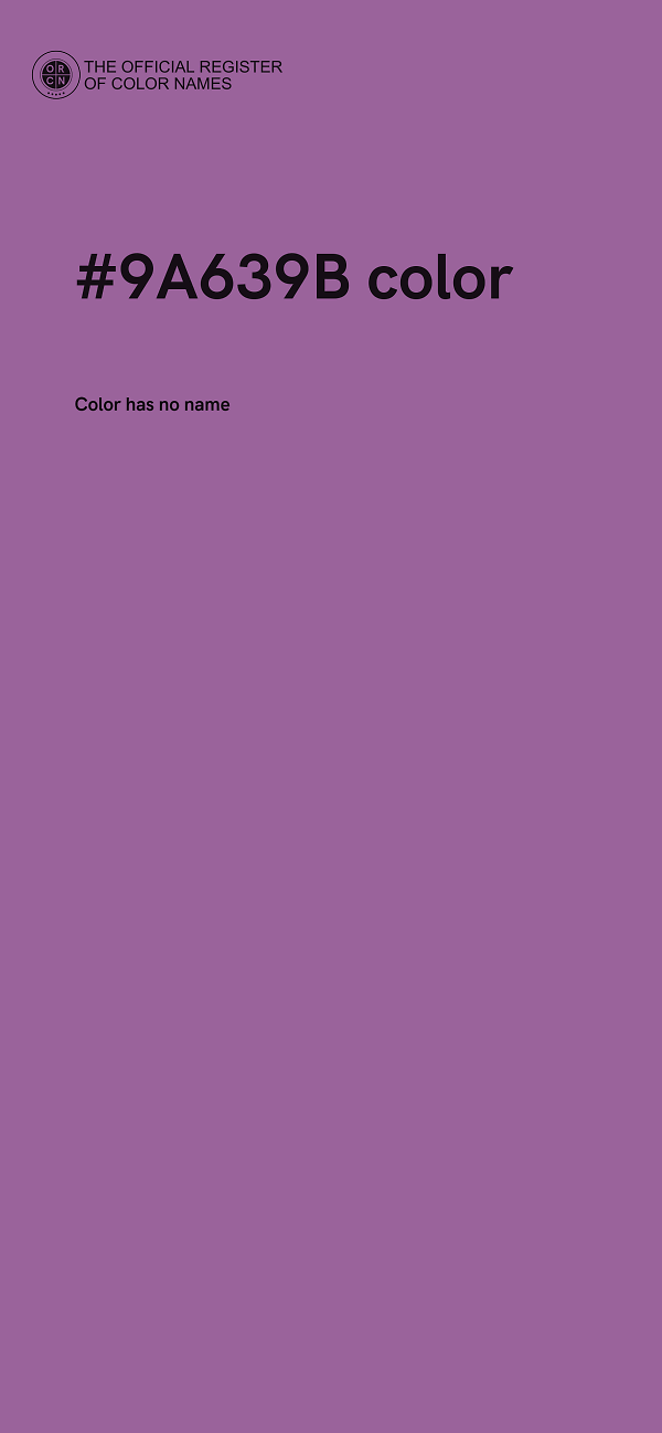 #9A639B color image