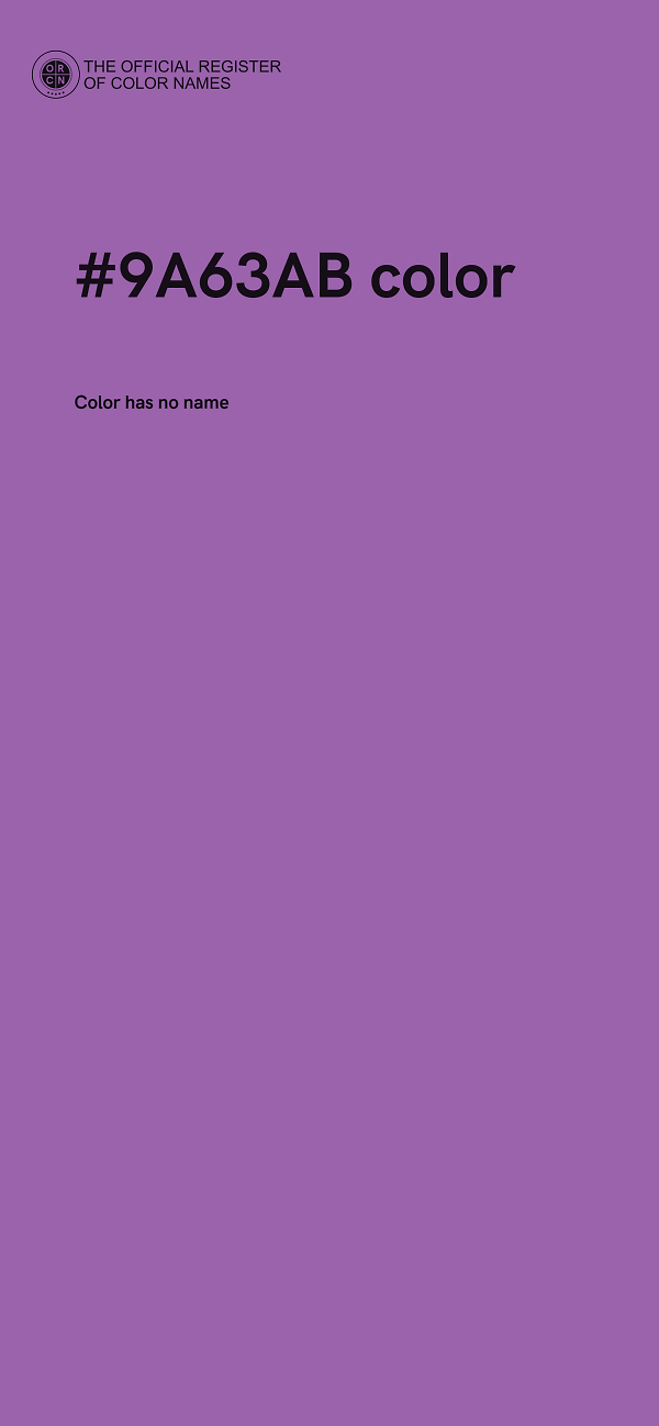 #9A63AB color image