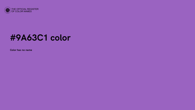 #9A63C1 color image