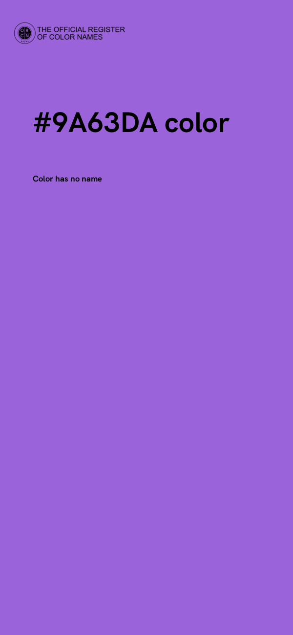 #9A63DA color image