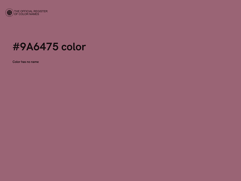 #9A6475 color image