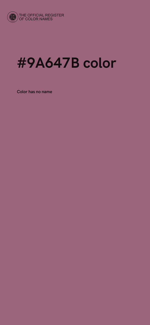 #9A647B color image