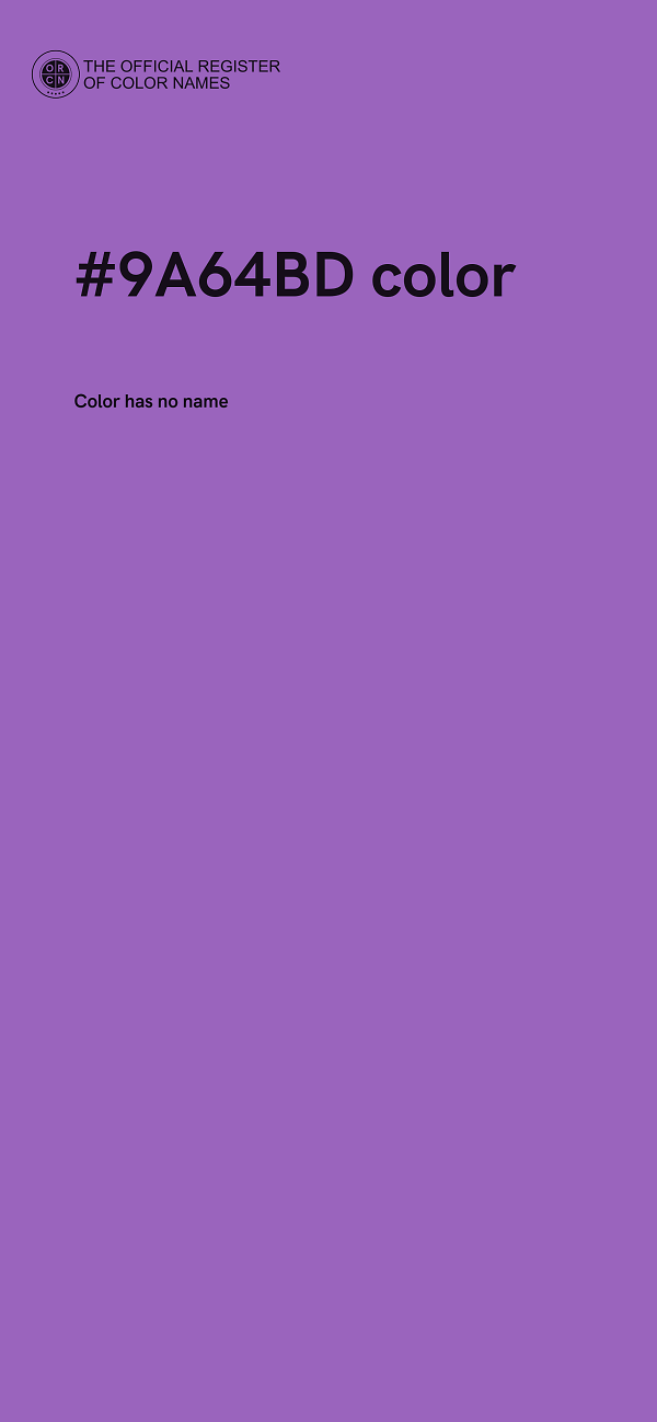 #9A64BD color image
