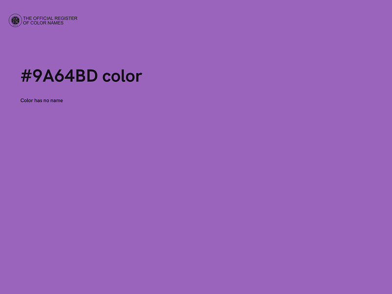 #9A64BD color image