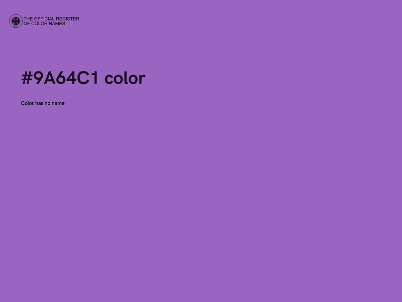 #9A64C1 color image