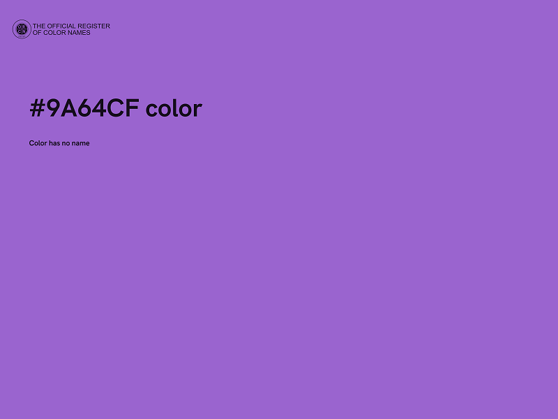 #9A64CF color image