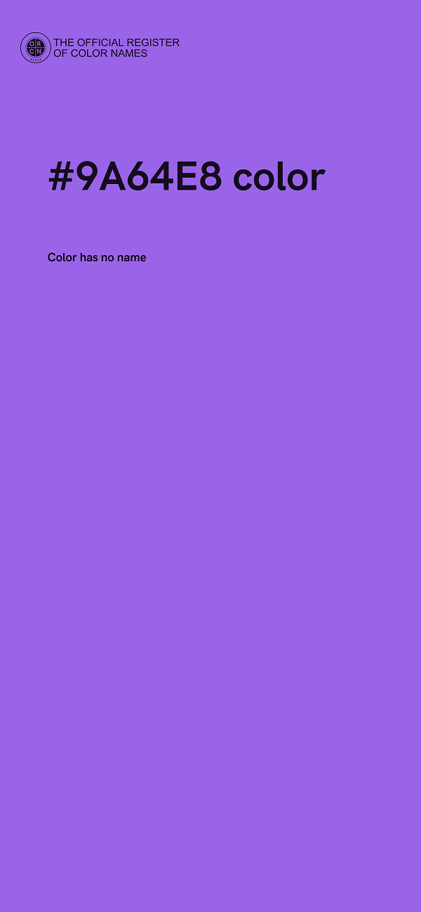 #9A64E8 color image