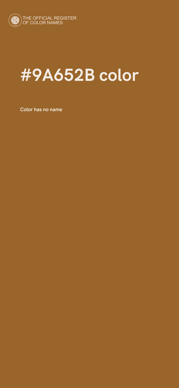 #9A652B color image