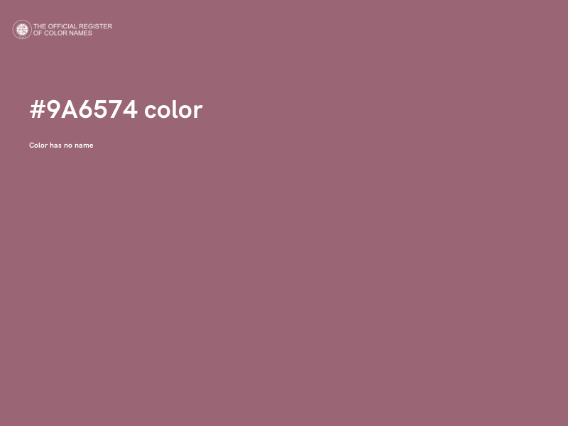 #9A6574 color image